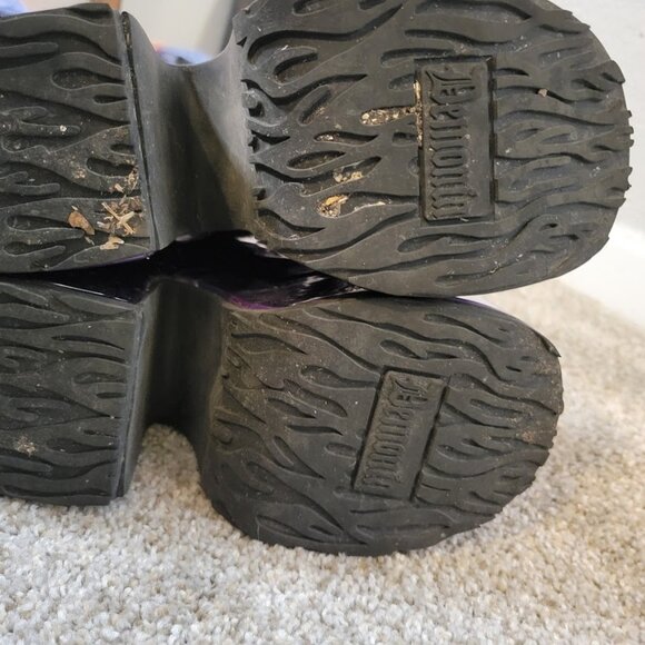 Demonia Camel Platforms Holo Purple - sz 6 - EUC - Picture 6 of 6